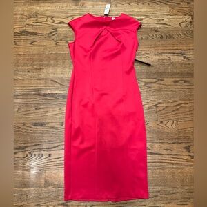 New York & Company Hot Pink Midi Stretch Pencil Dress, Smallno tags but not worn